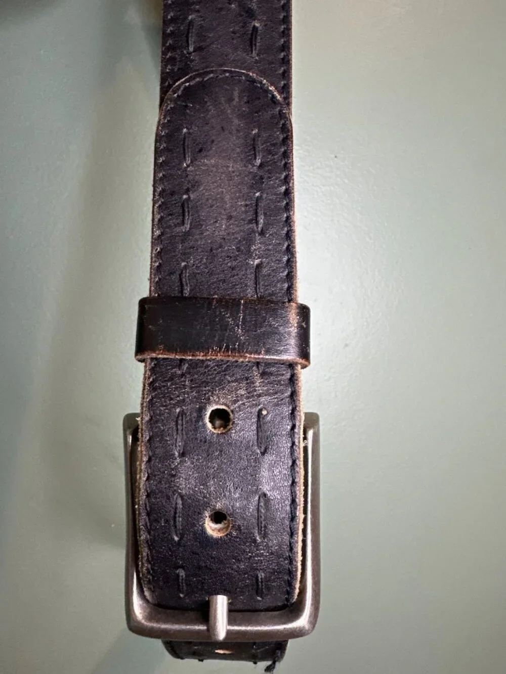 Wilson Leather Small Brown Genuine Leather Belt Rugged Western Boho Old Money